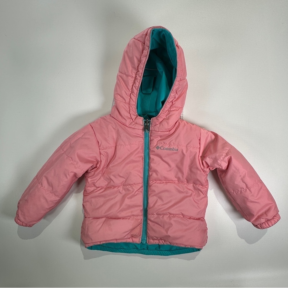 Columbia toddler winter jacket insulated reversible hooded 18–24M - Picture 10 of 13
